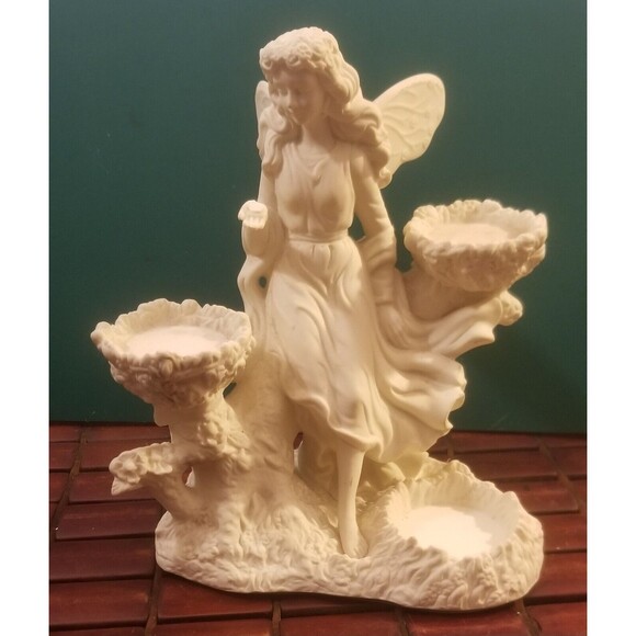 PartyLite P7298 Ariana's Garden Fairy Statue Tea Light Candle Holder Figurine - Picture 1 of 6